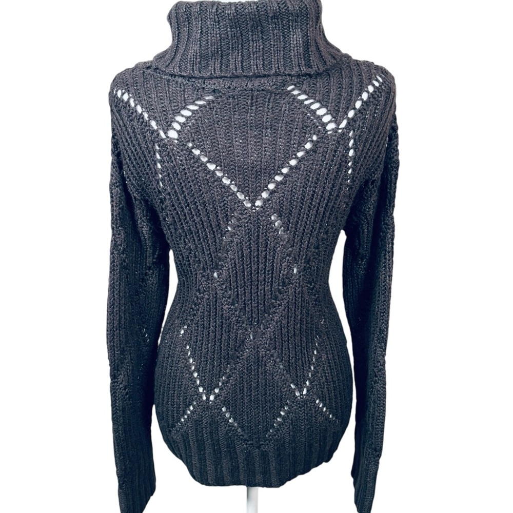 Femme by Design Y2K knit Brownish/grey Turtleneck Sweater - Picture 5 of 8